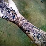 foto af tatovering arabisk mehendi (arabisk mehen) (betydning) - eksempeltegning - 057