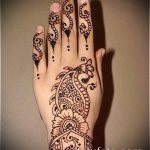 foto af tatovering arabisk mehendi (arabisk mehen) (værdi) - eksempeltegning - 063