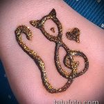 Zdjęcie henna kota - mehendi - 12062017 - przykład - 001 Kocia henna - mehendi