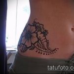 Снимка на Mehendi на бедрото (татуировка) (стойност) - примерна рисунка - 004