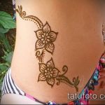 Снимка на Mehendi на бедрото (татуировка) (стойност) - примерна рисунка - 014