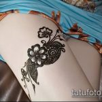 Снимка на Mehendi на бедрото (татуировка) (стойност) - примерна рисунка - 019