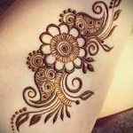 Снимка на Mehendi на бедрото (татуировка) (стойност) - примерна рисунка - 031