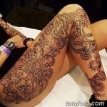 Снимка на Mehendi на подбедрицата от 17.09.2018 №083 - Mehendi на подбедрицата -