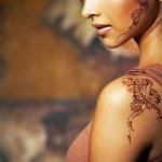 fotó Mehendi -ről az arcon, 2017.11.27., 006. sz. - Mehendi arca -