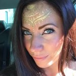 fotó Mehendi -ről az arcon, 2017.11.27., 007. sz. - Mehendi arca -