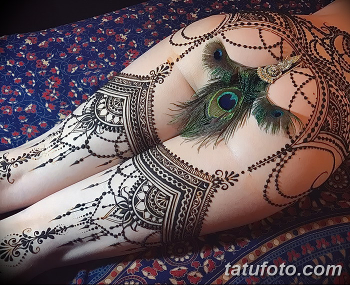 снимка на Mehendi на бедрото от 25.10.2017 г. No 021 - Mehendi на бедрото -