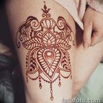 снимка на Mehendi на бедрото от 25.10.2017 г. No 003 - Mehendi на бедрото -