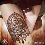 снимка на Mehendi на бедрото от 25.10.2017 г. No 065 - Mehendi на бедрото -