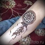 mehendi zu Fuß Traumfänger - Optionen für temporäre Henna -Tattoo auf 05082016 2102 tatufoto.ru