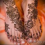 schöne mehendi auf ihrem Bein - Optionen für temporäre Henna -Tattoo auf 05082016 2109 tatufoto.ru