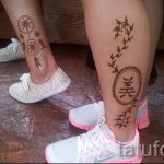 мехенди на крака ловец на сънища - опции за временна татуировка с къна от 05082016 10149 tatufoto.ru