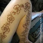 мехенди на крака на бедрото - опции за временна татуировка с къна от 05082016 6161 tatufoto.ru