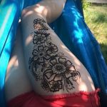 мехенди на крака с жартиера - опции за временна татуировка с къна от 05082016 9177 tatufoto.ru