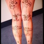 мехенди на крака жартиера - опции за временна татуировка с къна от 05082016 17185 tatufoto.ru