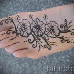 мехенди на краката цветя - опции за временна татуировка с къна от 05082016 6194 tatufoto.ru