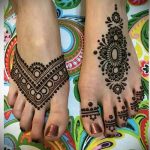 мехенди на пръстите на краката - опции за временна татуировка с къна от 05082016 5222 tatufoto.ru