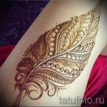 перо мехенди на крака - опции за временна татуировка с къна от 05082016 3239 tatufoto.ru