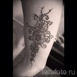 Henna-Muster auf ihrem Bein Foto-Optionen temporäre Henna-Tattoo auf 05082016 1021 tatufoto.ru