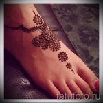 Henna-Muster auf ihrem Bein Photo-Optionen für temporäre Henna-Tattoo auf 05082016 2024 tatufoto.ru
