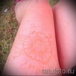 leicht mehendi an ihrem Bein - Optionen für temporäre Henna -Tattoo auf 05082016 1027 tatufoto.ru