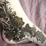 mehendi Blumen Fuß - Optionen für temporäre Henna -Tattoo auf 05082016 1050 tatufoto.ru