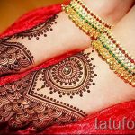 mehendi Muster auf dem Bein - Optionen für temporäre Henna -Tattoo auf 05082016 2069 tatufoto.ru