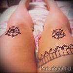 мехенди на крака на бедрото - опции за временна татуировка с къна на 05082016 2082 tatufoto.ru