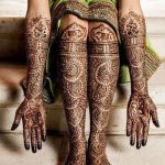 снимка на Mehendi на пръстите на краката от 18.08.2017 г. No 082 - Mehendi на пръстите на краката_
