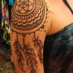 снимка на Mehendi на рамото (къна) от 24.06.2018 №163 - Mehendi на рамото -