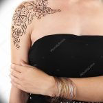 снимка на Mehendi на рамото (къна) от 24.06.2018 №067 - Mehendi на рамото -
