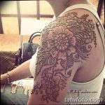 снимка на Mehendi на рамото (къна) от 24.06.2018 №077 - Mehendi на рамото -