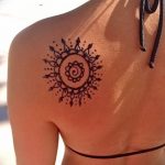 снимка на Mehendi на рамото (къна) от 24.06.2018 №081 - Mehendi на рамото -