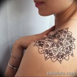 снимка на Mehendi на рамото (къна) от 24.06.2018 №087 - Mehendi на рамото -