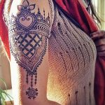 снимка на Mehendi на рамото (къна) от 24.06.2018 №091 - Mehendi на рамото -