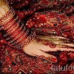 mehendi sur la main - une photo de tatouage au henné temporaire 2144 tatufoto.ru