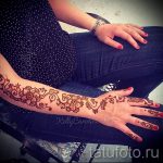 татуировка мехенди на ръката му Снимка - Снимка на временна татуировка с къна 1189 tatufoto.ru