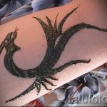 мехенди дракон на ръка - снимка на временна татуировка с къна 3214 tatufoto.ru