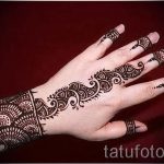 мехенди в лявата снимка - снимка на временна татуировка с къна 3231 tatufoto.ru