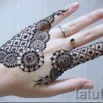 мехенди на пръстите - снимка на временна татуировка с къна 9240 tatufoto.ru