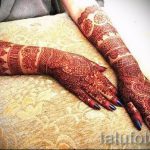 мехенди на ръката под формата на гривна - снимка на временна татуировка с къна 3271 tatufoto.ru