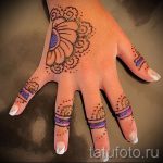 мехенди на ръката за деца - снимка на временна татуировка с къна 3286 tatufoto.ru