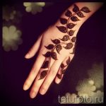 мехенди на ръката за деца - снимка на временна татуировка с къна 12294 tatufoto.ru