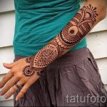 мехенди на ръката за мъже - снимка на временна татуировка с къна 5304 tatufoto.ru