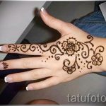 мехенди на ръка за начинаещи - снимка на временна татуировка с къна 1305 tatufoto.ru