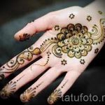 мехенди на ръка за начинаещи - снимка на временна татуировка с къна 2306 tatufoto.ru