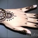 мехенди на ръка за начинаещи - снимка на временна татуировка с къна 4308 tatufoto.ru