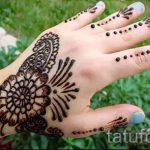 мехенди на ръка за начинаещи - снимка на временна татуировка с къна 6310 tatufoto.ru