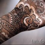 снимки на мехенди на ръка - снимка на временна татуировка с къна 2329 tatufoto.ru