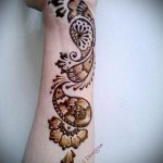 мехенди на ръката леки рисунки за начинаещи - снимка на временна татуировка с къна 4343 tatufoto.ru